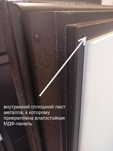Входная термодверь Snegir PRO Букле коричневый - Бетон известковый S60-L2 с двойным листом металла фото 2 Входная термодверь Snegir PRO Букле коричневый - Бетон известковый S60-L2 с двойным листом металла фото 2